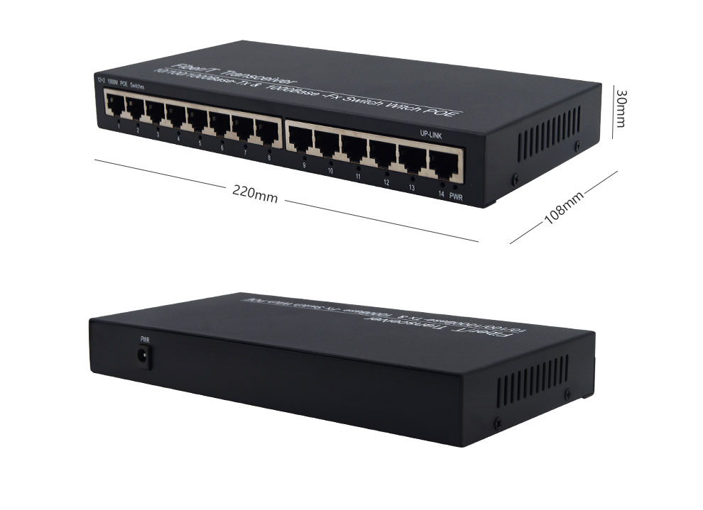 千兆8口POE+1个千兆网口交换机